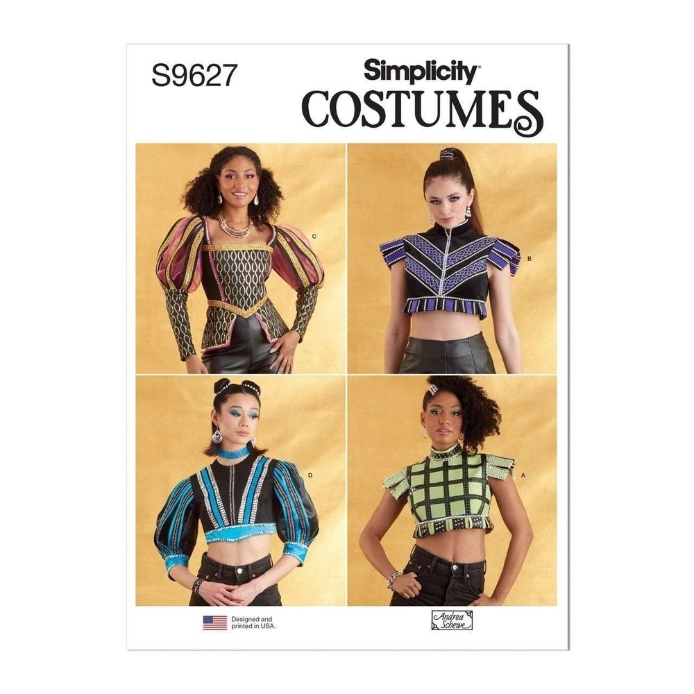 Simplicity Sewing Pattern 9627 11603 Costume Top Misses Size 6-14 UNCUT